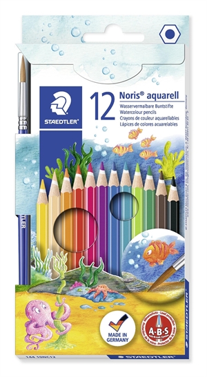 Staedtler Kleurpotlood Noris Club Aquarelset (12)